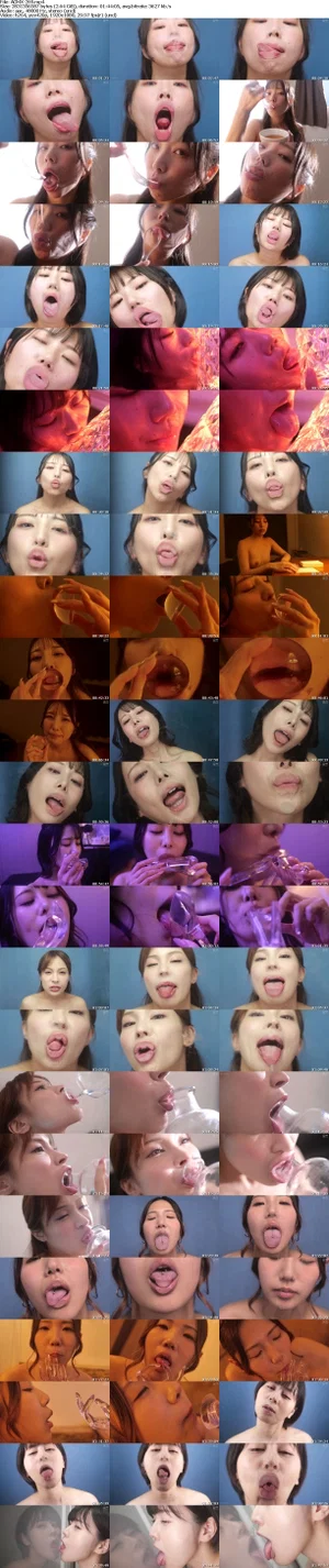 AGMX-269 Sticky Glass Licking, Slutty Mouth And Pussy Viewing Screenshot