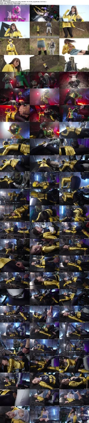 SPSF-61 Sentai Heroine Action Pinch ~ Fallen Star Sea Squadron Kaiser Five Kaiser Yellow [Fall Arc] Moa Wakatsuki Screenshot